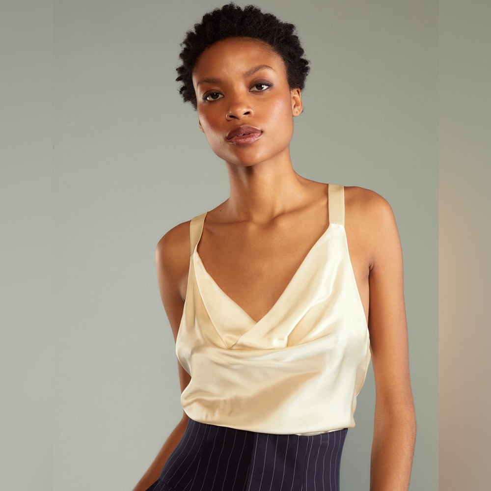 Cynthia ROWLEY COWL NECK SILK BLOUSE
IVORY NWT